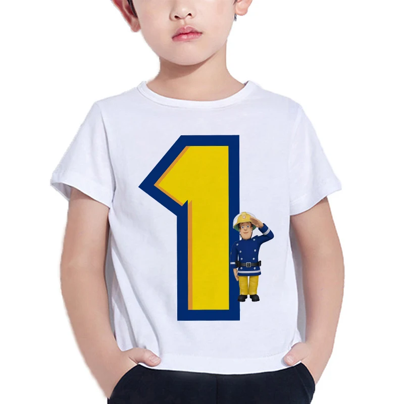 Hot Number Tee Shirt Enfant Fille Cartoon Harajuku Summer Fashion Children's Clothes 2023 Summer Toddler Girls Boy Tops Clothes