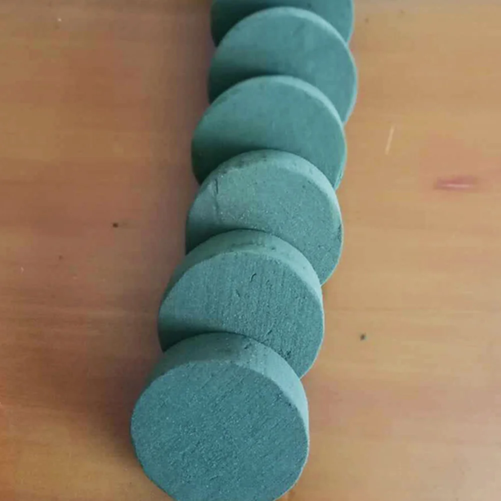 

6Pcs Floral Base Round Flower Mud Environmental Safe Odorless Dried Flower Arrangement Bases Water Absorbent Supplies