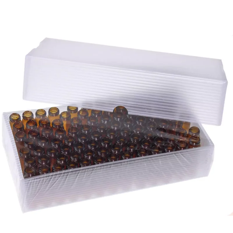 100PCS Clamp headspace bottle 6ml10ml20ml transparent brown glass 20mm aluminum cap PTFE silicone gasket injection bottle