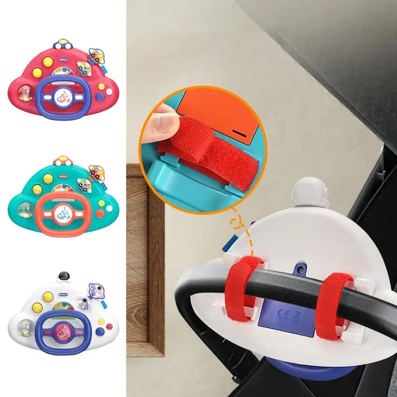 Simulated Driving Controller Musical Driving Controller Steering Wheel Toy Interactive Pretend Portable Learning Toy Driver Toy