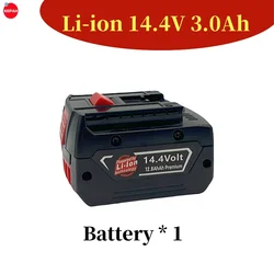 14.4V 3000mAh rechargeable lithium battery suitable for Bosch GBH GDR GSR 1080 DDS180 BAT614G BAT607 BAT607G electric drill