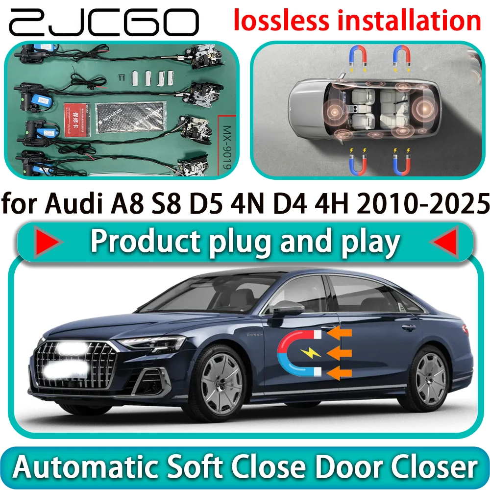 

for Audi A8 S8 D5 4N D4 4H 2010-2025 OEM Auto Pull Car Soft Close Door Kit Power Latch Electric Door Catch Soft Closing Assist