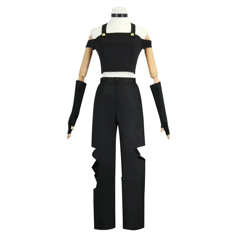 

2025 enen Millie Cosplay Costume Devil Hazbin Black Suit Top Pants Halloween Carnival Demon Hotel Hell Role Play Anime Uniform W