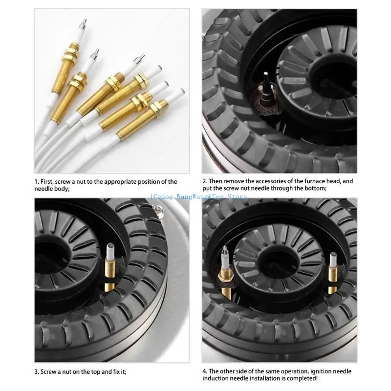 Молосовая керамическая зажигание газообразной гриль зажигалка для кемпинговых каминов встроенные плиты