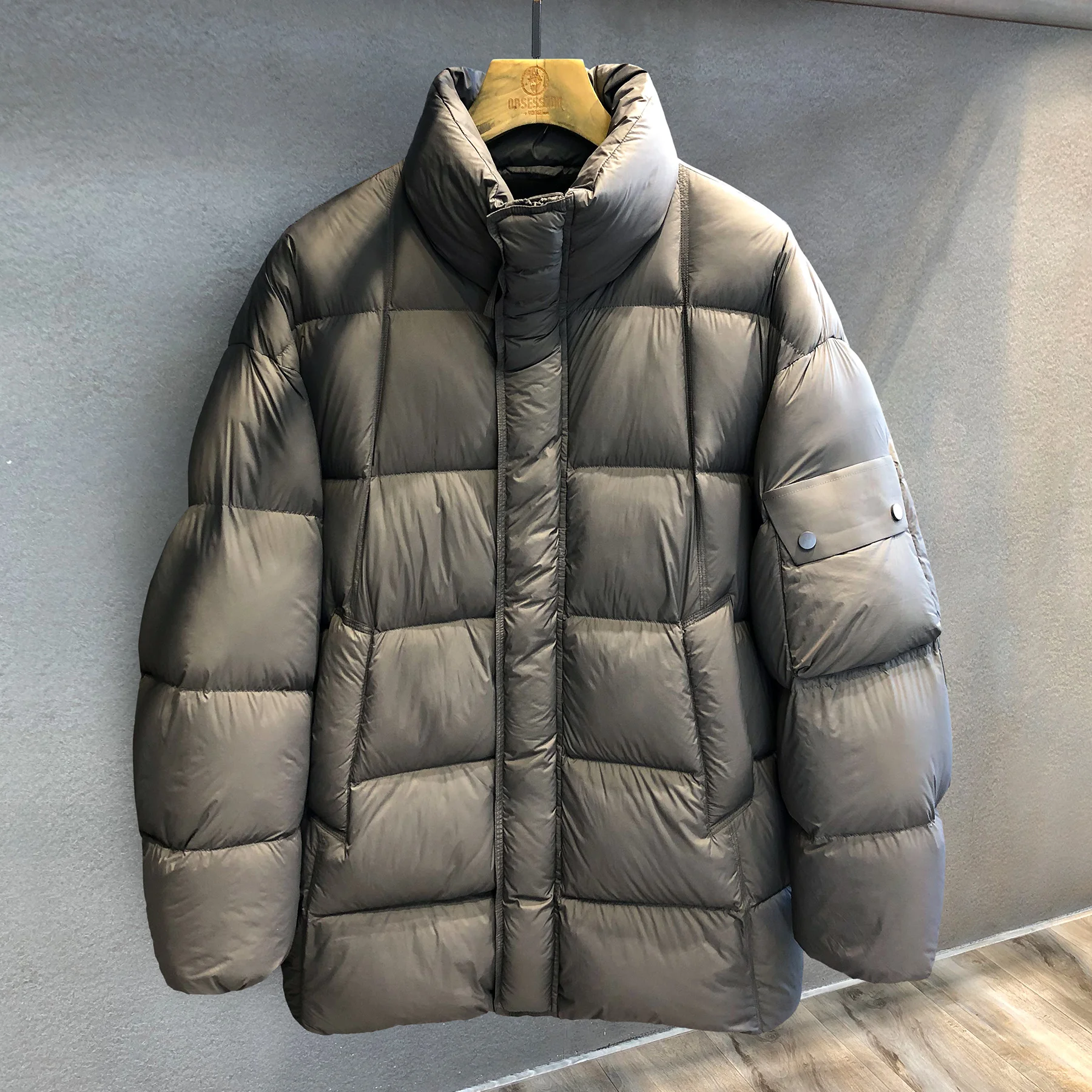 

Мужская утепленная зимняя куртка из нейлона с наполнителем из пуха 90% для активного отдыха, повседневная, стандартный крой, на молнии