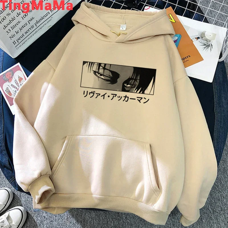 Harajuku anime Attack on Titan Yeager Eren print plus size hoodie men women clothes manga sweatshirt Harajuku unisex streetwear