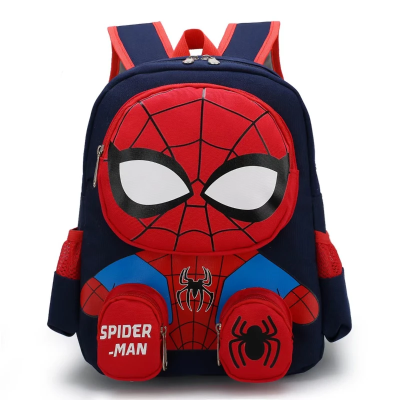 Disney Spiderman Cartoon Children Design Plecak Chłopcy 3D Wzór Torba Chłopcy 6-10 lat Tornister Dzieci Prezent Torba podróżna