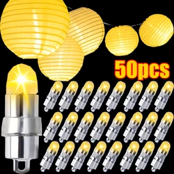 50/1PCS LED Balloon Light Bulb Mini Bulbs with Hanging Hooks for Balloons Lanterns Battery Powered Innner Lights Outdoor Light