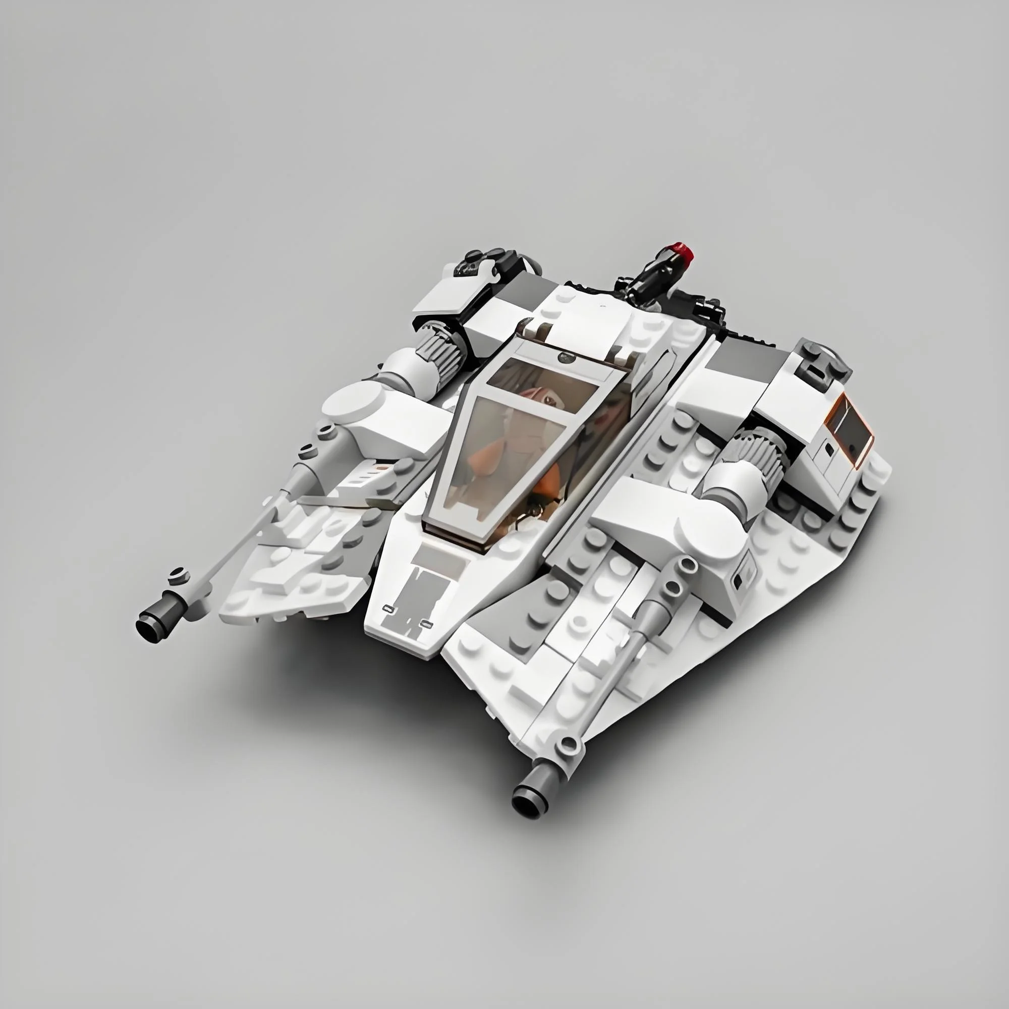 309pcs Star Interstellar Conflict Snowspeeder Aircraft Ship Snow fighter jet 75259 Building Block Puzzle Model Toy Ornament Gift view 4