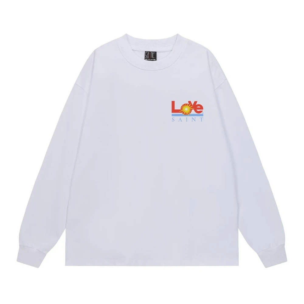

LOVE Saint Long Sleeved T Shirt Men Women Unisex Casual T-Shirt Cotton Oversized Tops