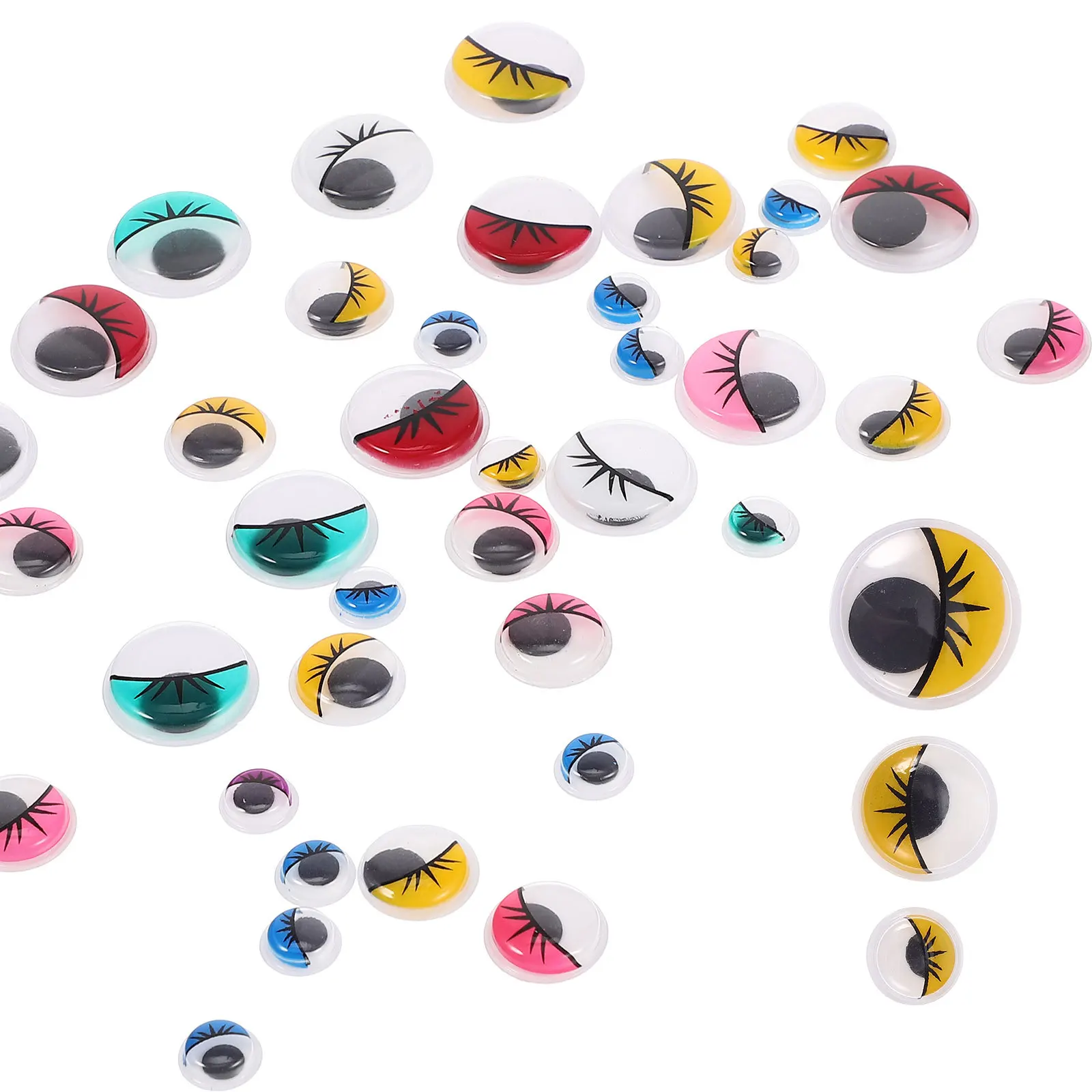 

84Pcs Colorful Eyeball Stickers Durable Self-Adhesive for DIY Crafts Kids Handmade Eye Stickers Cartoon Decal Eyes
