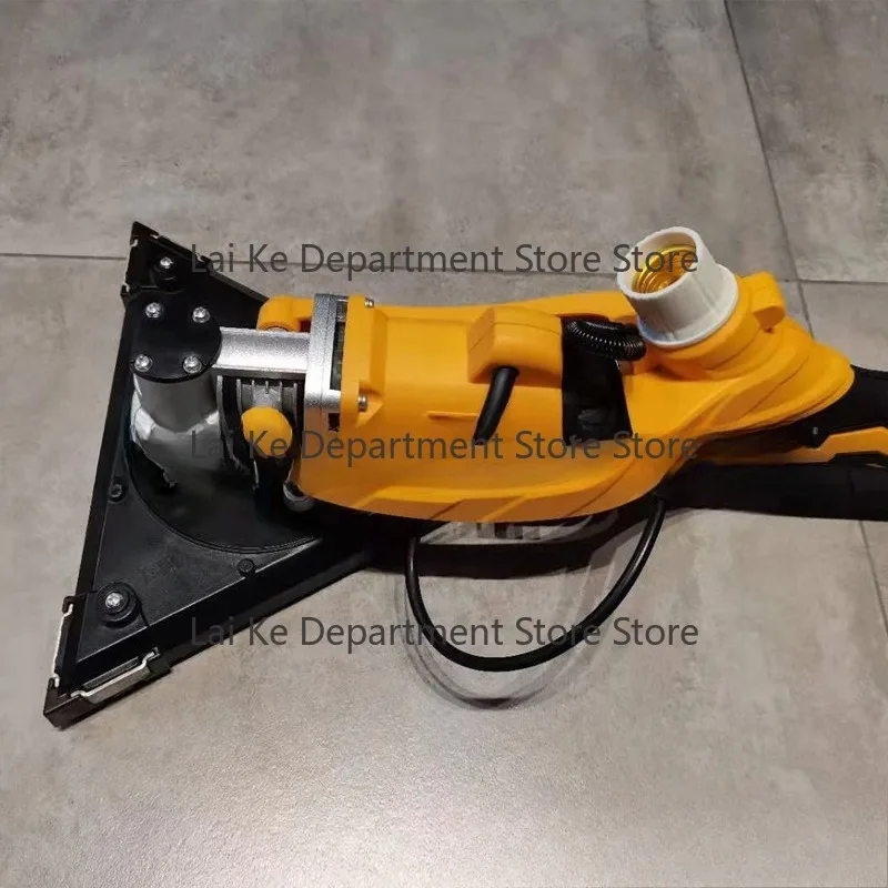 Wall sander with long pole and light, triangle sanding disc, polisher, sandpaper machine, dust-free putty machine for walls