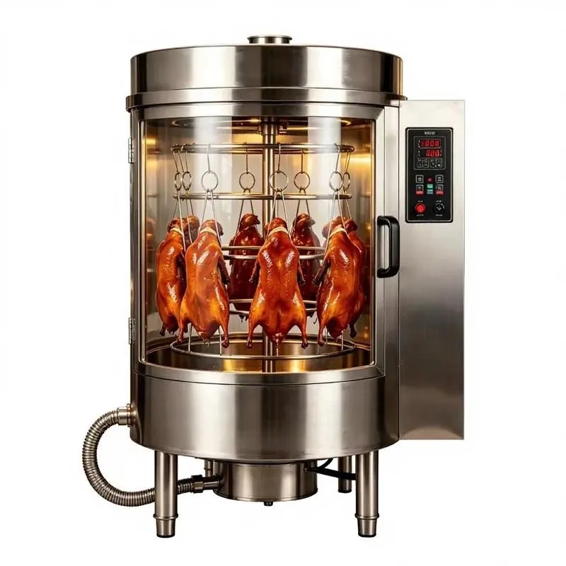 Electric Stainless Steel Tempered Glass Roast Chicken Oven Commercial Cooking Equipment