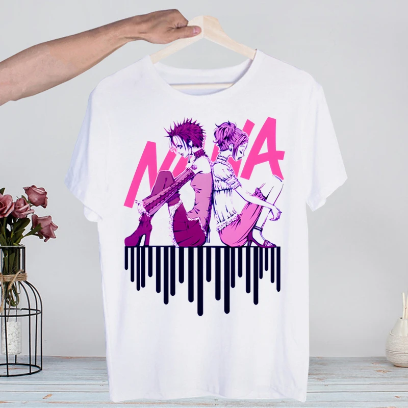 

Аниме Oosaki Nana, новая мужская футболка, модная футболка с принтом, летняя мужская новинка, футболка с коротким рукавом, мужские забавные топы