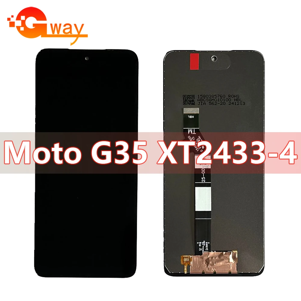 

6,72 "ЖК-дисплей для Motorola Moto G35, ЖК-дисплей + сенсорный экран, датчик Digiziter, замена в сборе для Moto G35 XT2433-4 ЖК-дисплей