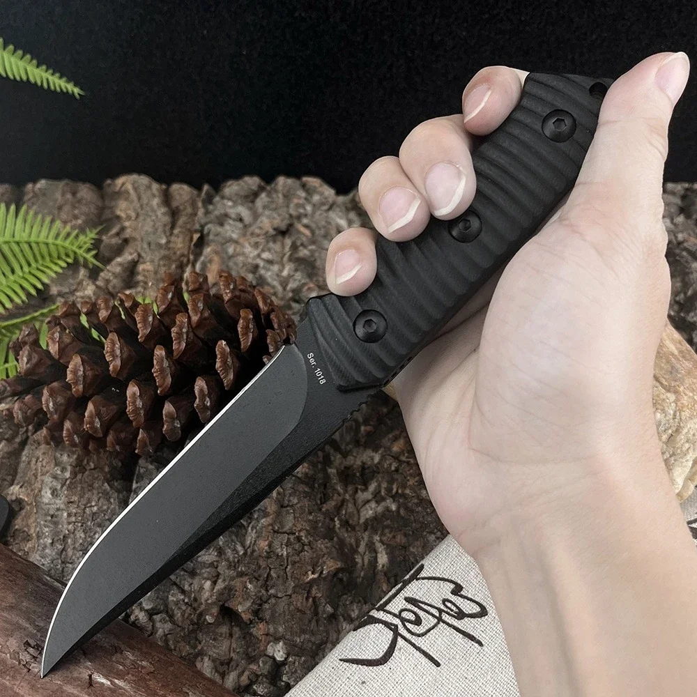 

Tactical Jungle Exploration Rescue Utility Knife Wilderness Survival Adventure EDC Knife Outdoor Camping Hunting Straight Knife