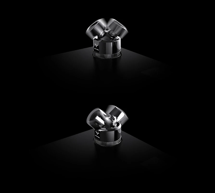 Granzon GD-X,360 Degree Freely Rotary Fitting,G1/4'' Male To Famale Connector Universal Joint Water Cooling Adaptor Black/Silver