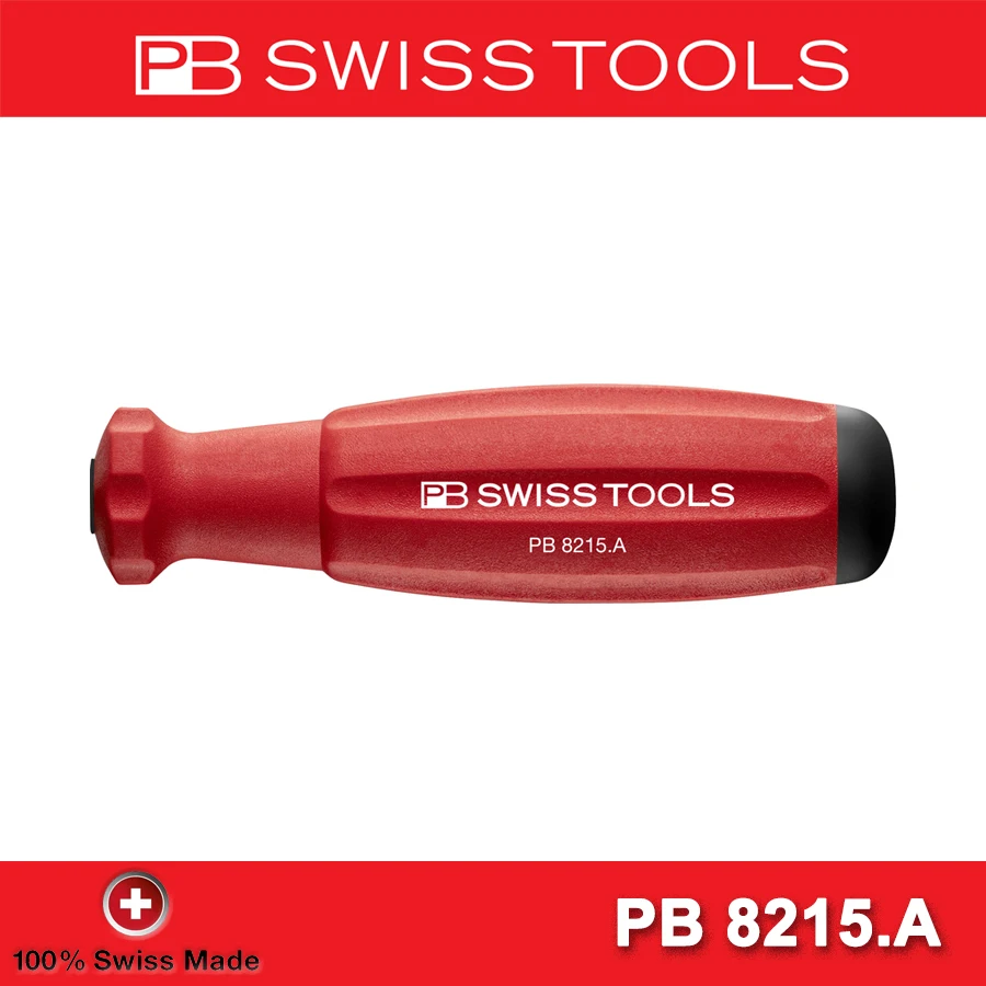 PB SWISS TOOLS SwissGrip Screwdriver Handle for PB 215 Interchangeable Blades PB 8215.A