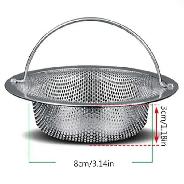 Uniwersalny sitko do zlewu ze stali nierdzewnej