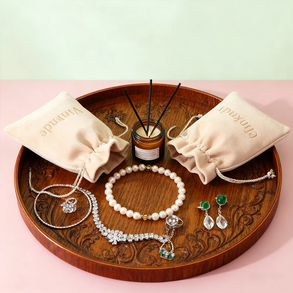 

50 шт., свадебные сувениры для гостей, сумка для конфет, индивидуальный логотип, имя из микрофибры, дорожный органайзер для ювелирных изделий, мини-подарочные пакеты