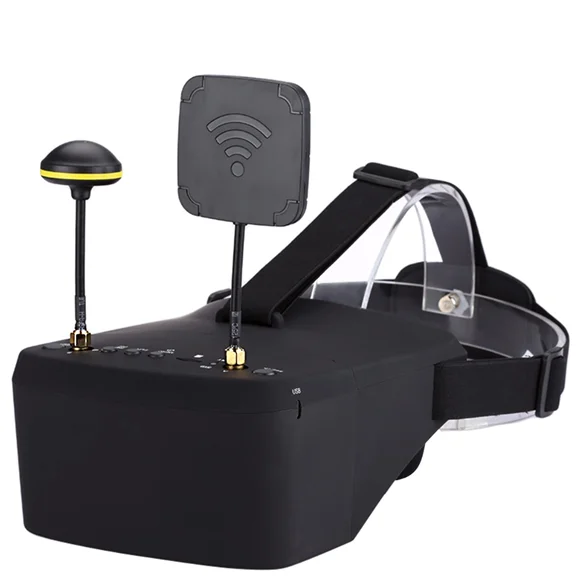 LS-800D FPV Goggles with DVR 5.8G 40CH 5 Inch  800x480 Diversity Video Headset Build in Battery