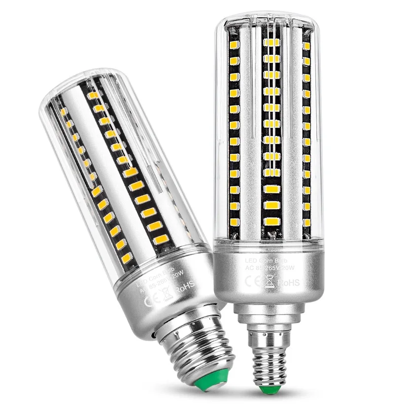 Smart IC LED Bulb 25W E27 E14 Corn Light Bulb AC85-265V LED Lamp 5736 Chandelier Lighting Replace 25w  Halogen Lamp