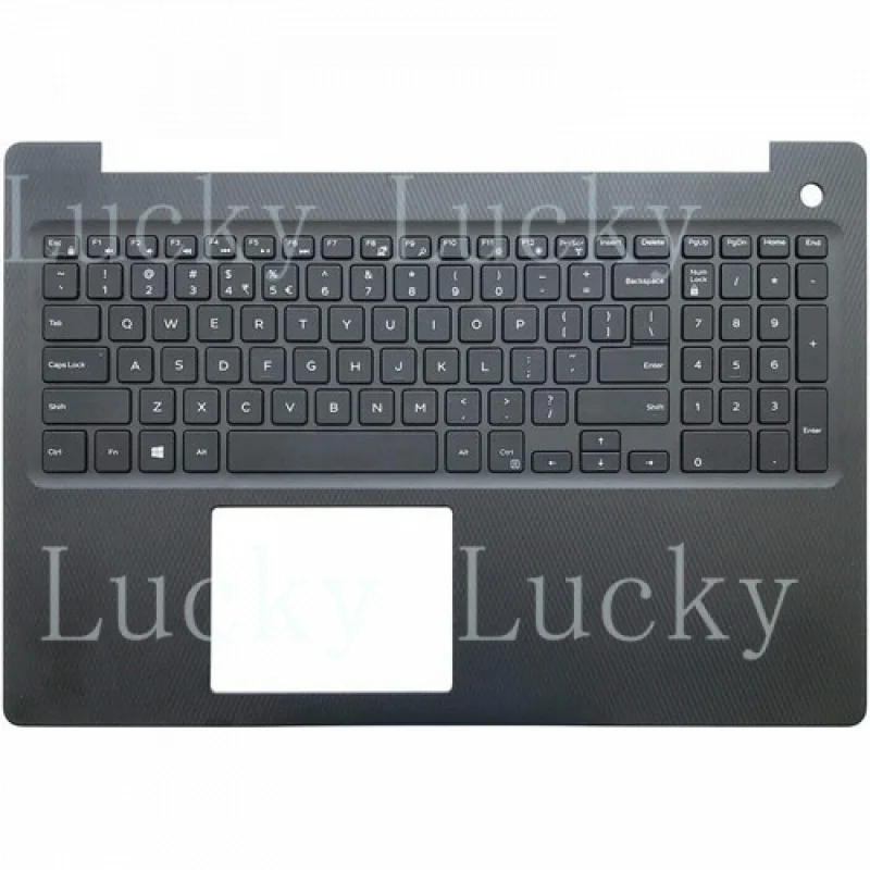 

f For Dell Inspiron 15 3000 3583 P4MKJ 0P4MKJ Black Palmrest Non-Backlit Keyboard