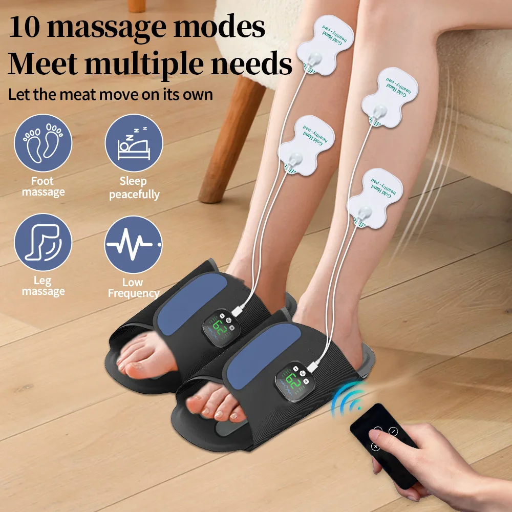 10 Modes USB Rechargeable Relaxation Muscle Massager Shoe