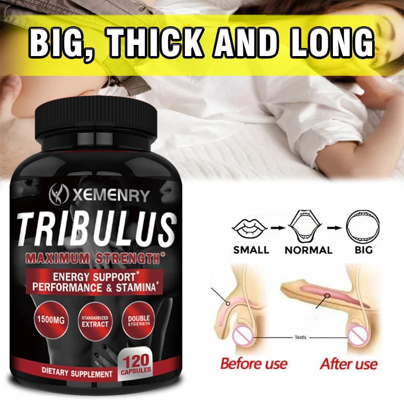 

Tribulus Extract Capsules - Boosts Energy, Improves Mood, Enhances Endurance and Athletic Performance