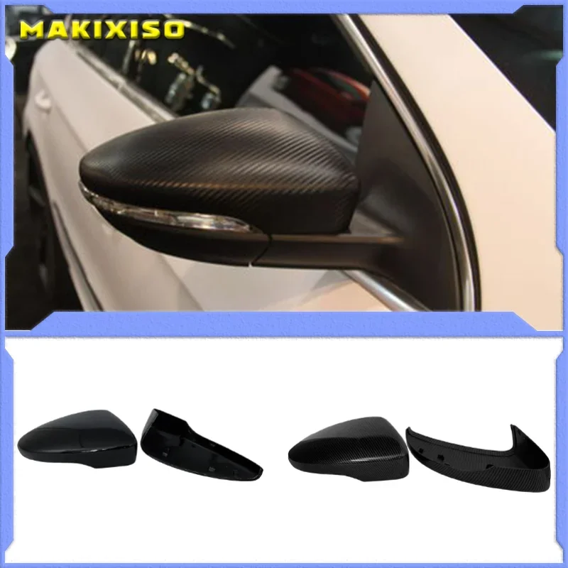 1 Pair Rearview Mirror Cover Side Wing Rear View Mirror Case Covers For VW Golf MK7 7.5 GTD R GTI MK6 6 Polo 6R Scirocco Passat