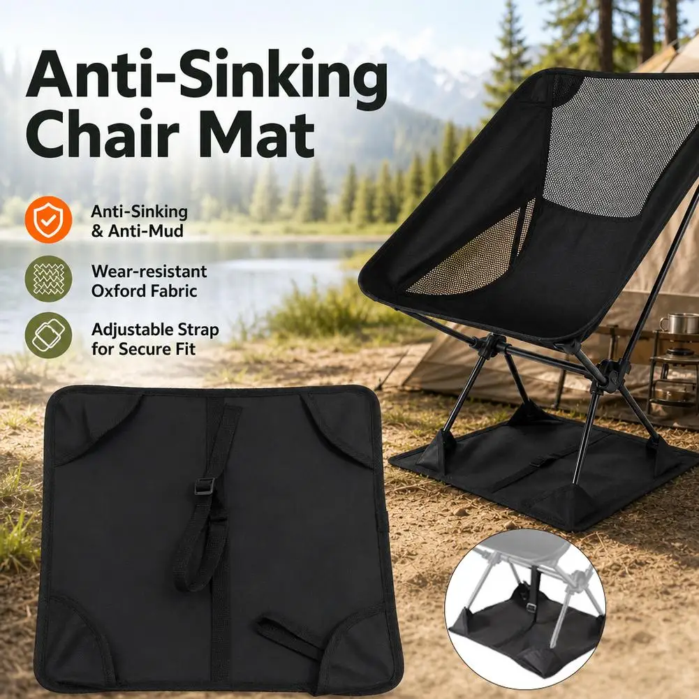 Outdoor Anti Mud Sinking Mat Portable Oxford Cloth Suitable For Low Back Chairs Camping Moon Chairs Anti Collapse Floor Cloth