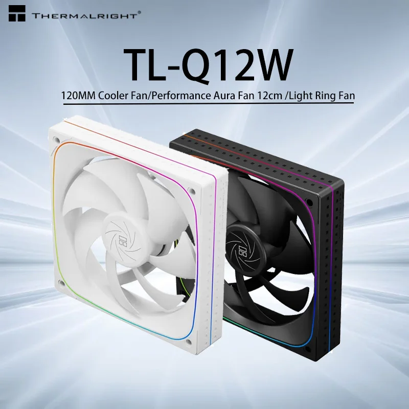 

Thermalright TL-Q12 120 мм Корпус Вентилятор Performance Aura Вентилятор Минималистичный световой эффект Высокопроизводительный вентилятор