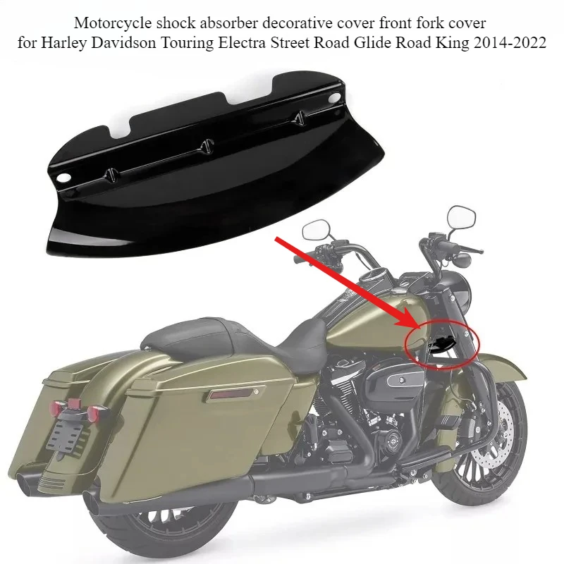 Motorcycle shock absorber decorative cover front fork cover for Harley Davidson Touring Electra Street Road Glide Road King 2