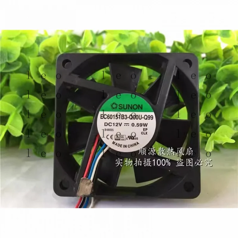 

AA for SUNON EC60151B3-Q00U wbr/-Q99 DC12V 0.59W 60*60*15MM 4-Wire PWM Silent Cooling Fan