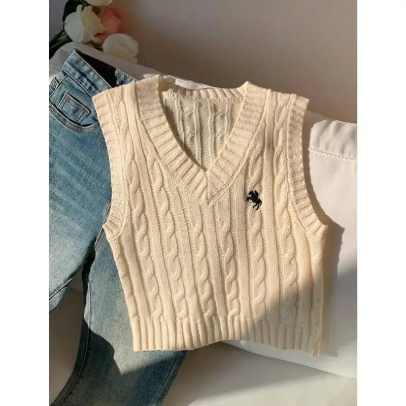 

Pure Color Knitted Vest H 83838 Casual Simple Summer Faion Men's Sweater Coolmax Fiber Ciwalk Collar Nine Points Sve