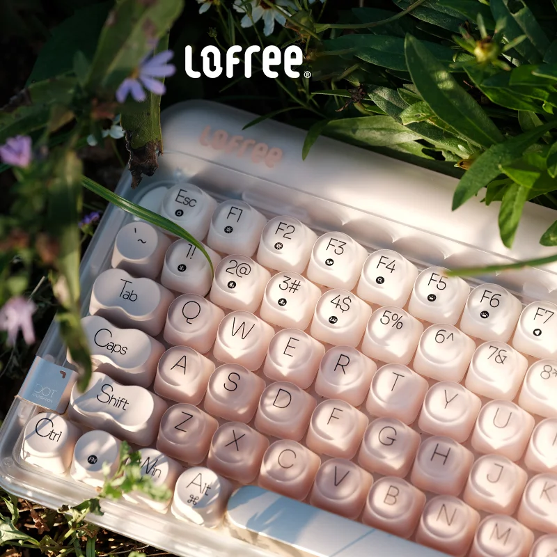 Lofree Dot Liquid Foundation Mechanical Keyboard 84 keys 75% Gasket Mount Hot-Swappable USB-C Bluetooth 5.3 2.4GHz Three Modes