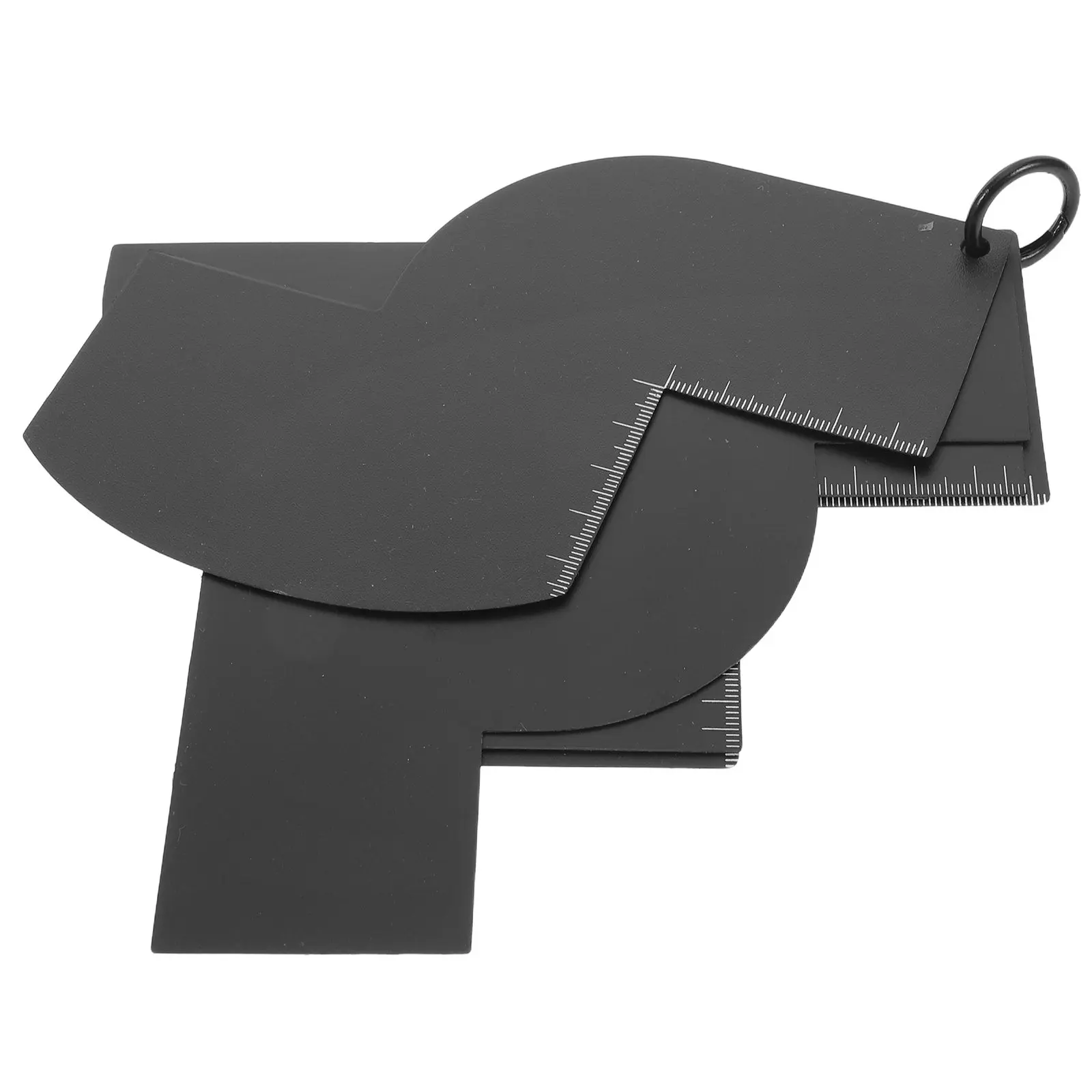 1Set Hair Shaper Card Reusable Barber Hairline Guide Precision Beard Shaper Template Men Beard Shaping Kit Hair Up