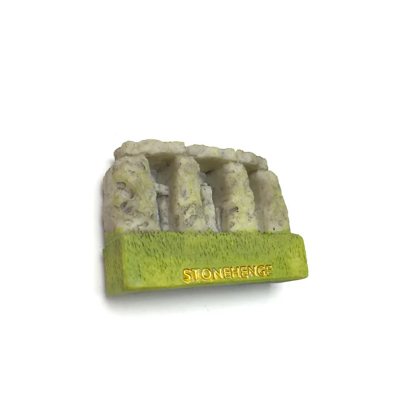 لندن، المملكة المتحدة، مغناطيس الثلاجة المغناطيسي المطلي الواقعي Stonehenge، هدايا تذكارية للسفر، ديكورات منزلية رائعة #3