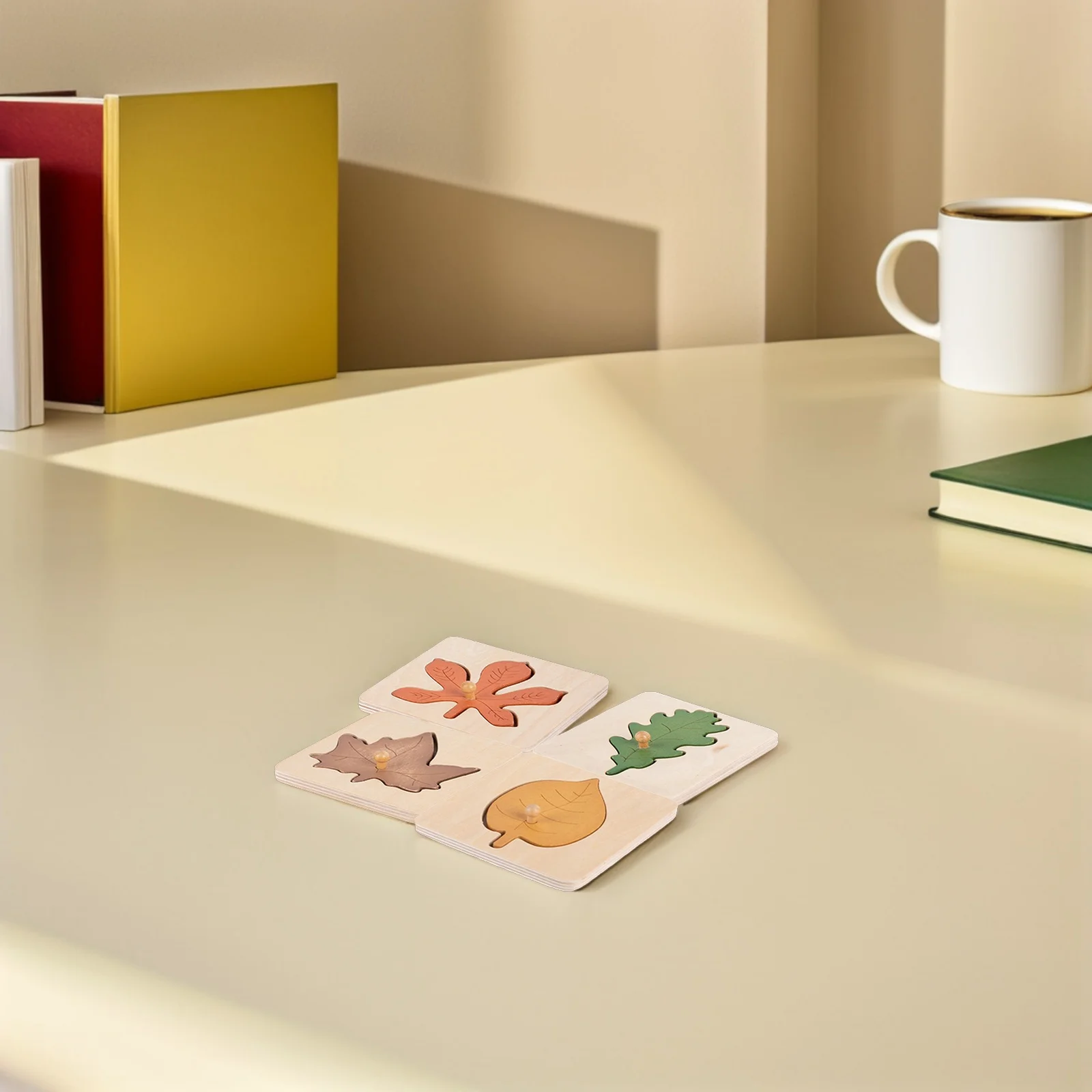 4-delige bladpuzzel Montessori Matching Game Vroege educatieve vorm Cognitief leren Voorschoolse ontwikkelingscadeau