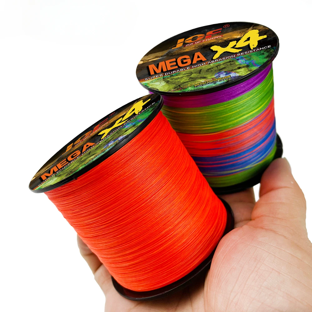 JOF 500M/1000M PE Braided Fishing Line 4 Strands Multifilament Floating Japanese Fishing Line Carp Fishing Diameter 0.11-0.5MM