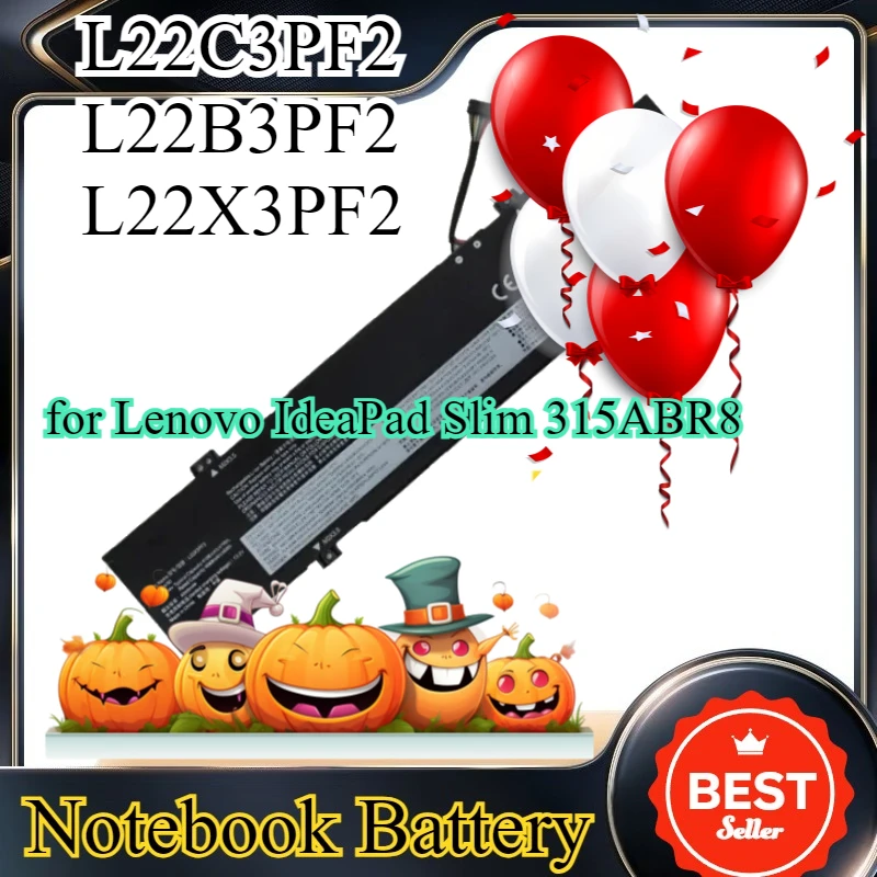 

L22X3PF2 Laptop Battery for Lenovo IdeaPad Slim 315ABR8 L22B3PF2 L22C3PF2 Bateria 11.31V 47Wh Replacement Battery