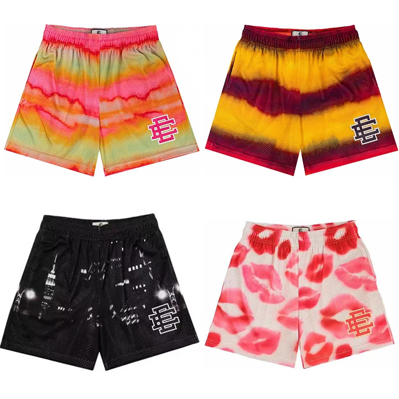 EE Eric Emanuel-pantalones cortos de playa para mujer, pantalones cortos deportivos para entrenamiento físico, pantalones cortos informales de malla para correr y gimnasio de verano