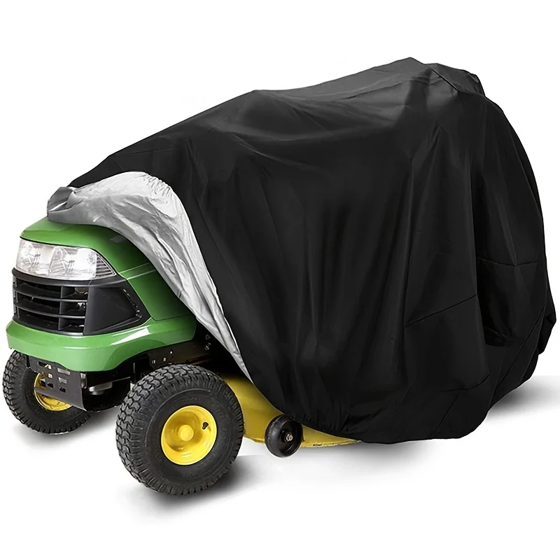 Hot-Selling Outdoor Lawn Mower Cover, Heavy-Duty Black Oxford Fabric, Perfect for Yard Tractor Storage & Lawn Mower Accessories