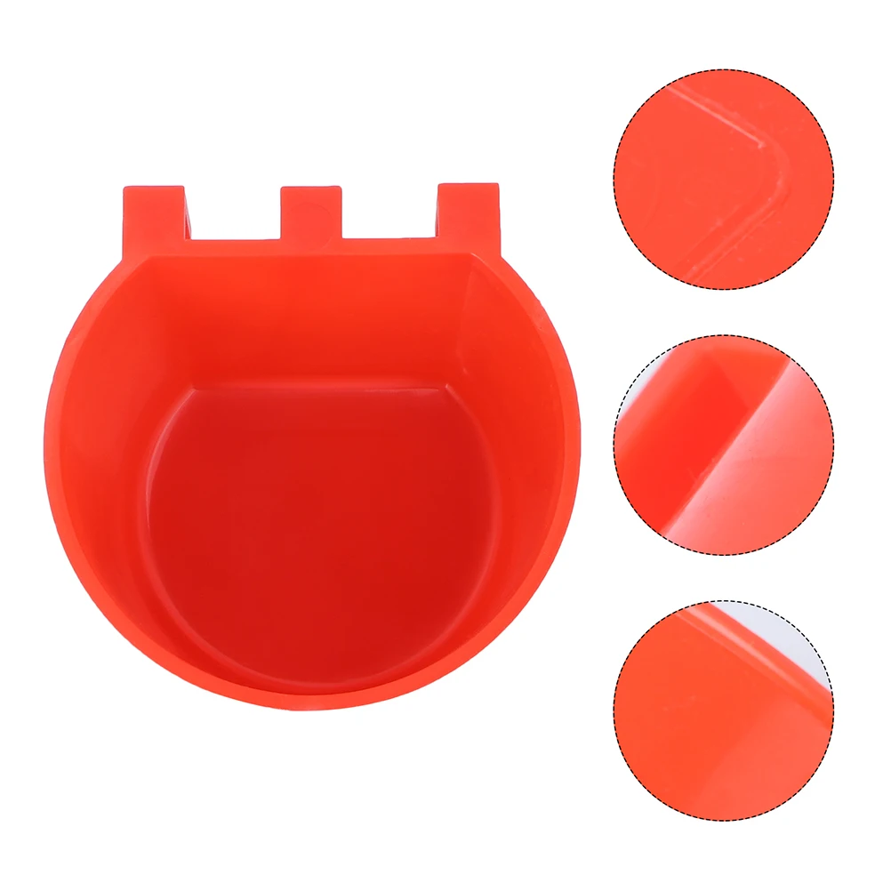 

12 Pcs Bird Trough Bowls for Cage Parrot Feeding Basin Food Container Dish Station Birds