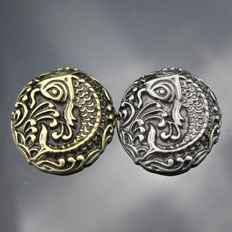 5 szt. 35mm Western Retro Kol Fish skór rękodzieło ozdobne konshos końskie siodełka wkręcane z tyłu DIY akcesoria kaletnicze