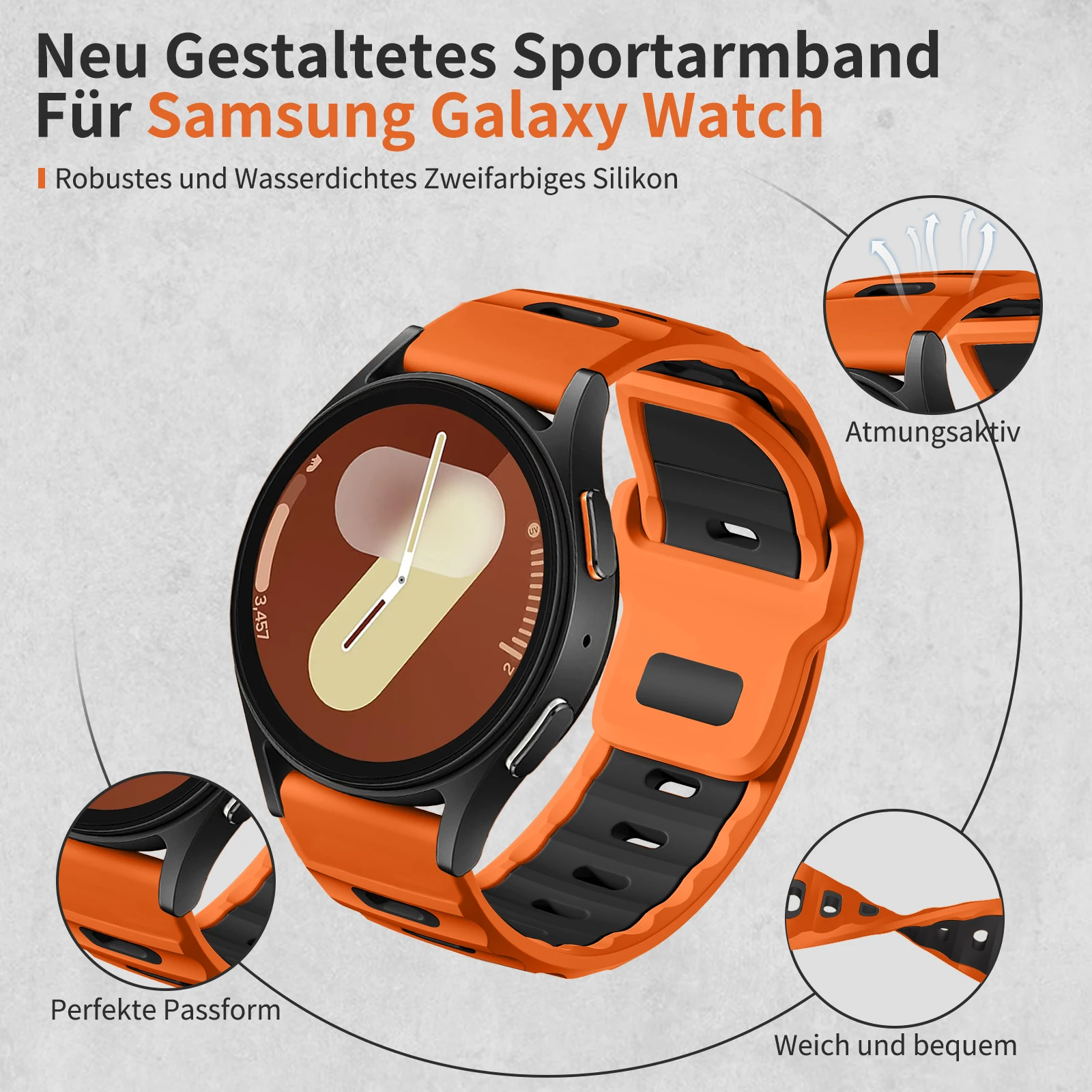 

Straps for Samsung Galaxy Watch 7 6 4 Classic 5 Pro 40mm 44mm Silicone Sport No Gaps Wrist Correa Bracelet Galaxy Watch 7 Band