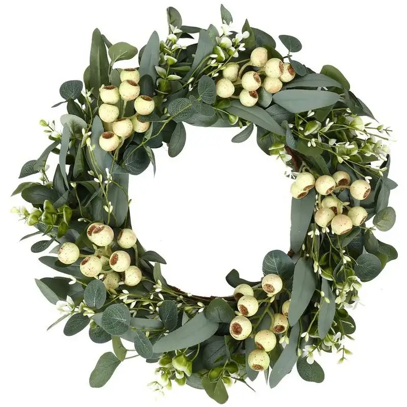 Easter Wreaths For Front Door Easter Egg Door Wreath Decorative Easter Wreath For Porch Yard Windows Fireplaces Wall Doorway