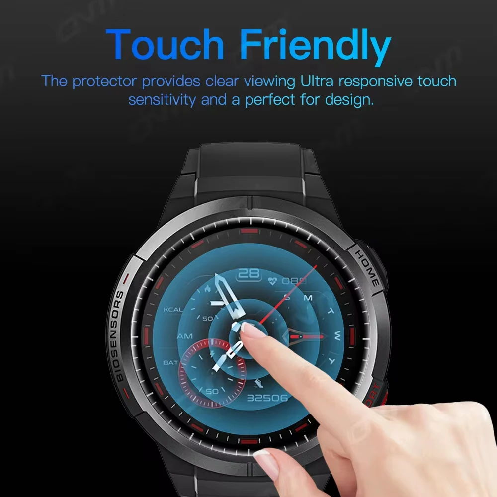 Screen Protector For Mibro Watch GS Full Coverage Films 3D Curved Soft Edge Clear Cover Protective Film Accessories For Mibro GS