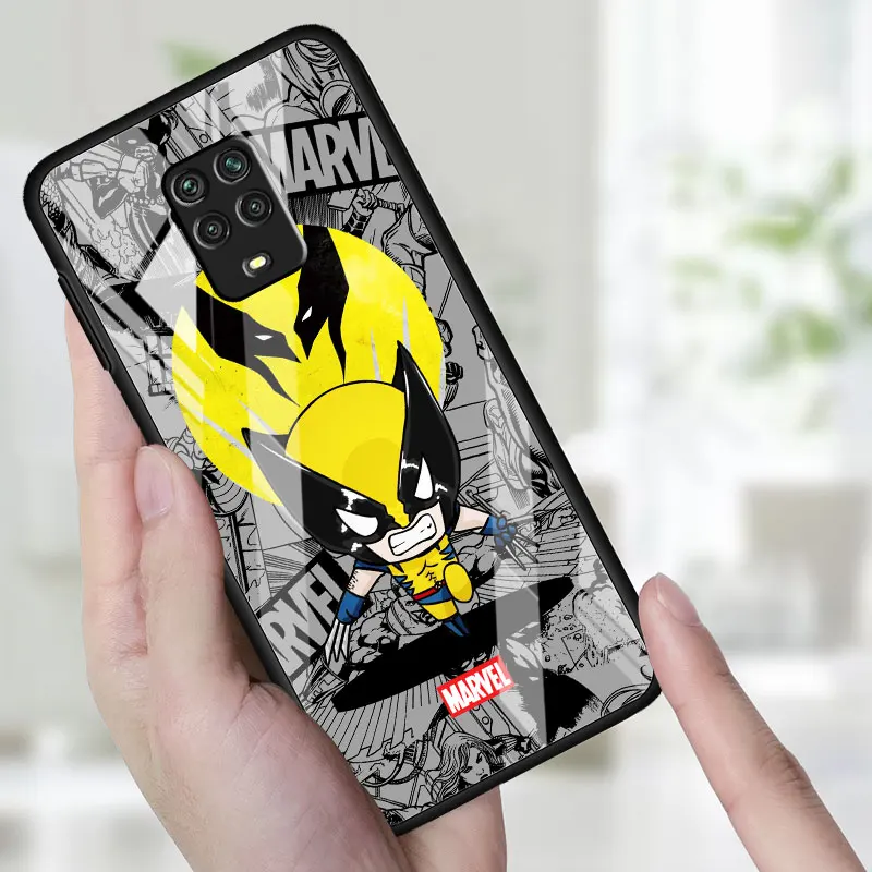 Avengers venom Spider man Case for Xiaomi Redmi Note 9S 7 9 12 Pro 10S 10 Pro 8 Pro 11S 8T 11T 12 Tempered Glass Matte Cover