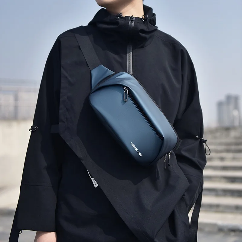 

New Waterproof Breast Bag Men's Outdoor Sports Shoulder Messenger Bag Fashion Casual Running Cycling Small Fanny Pack Versatile